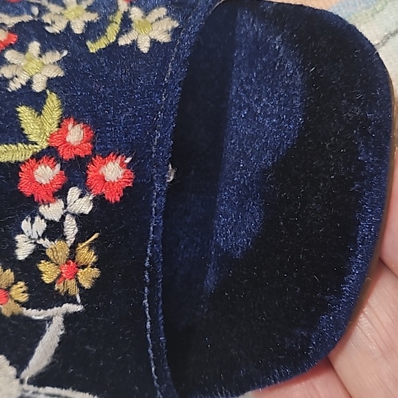 Nanette Lepore Marsha Embroidered Mule Heels,size 7.5 ,blue velvet ♥️ - Picture 13 of 17